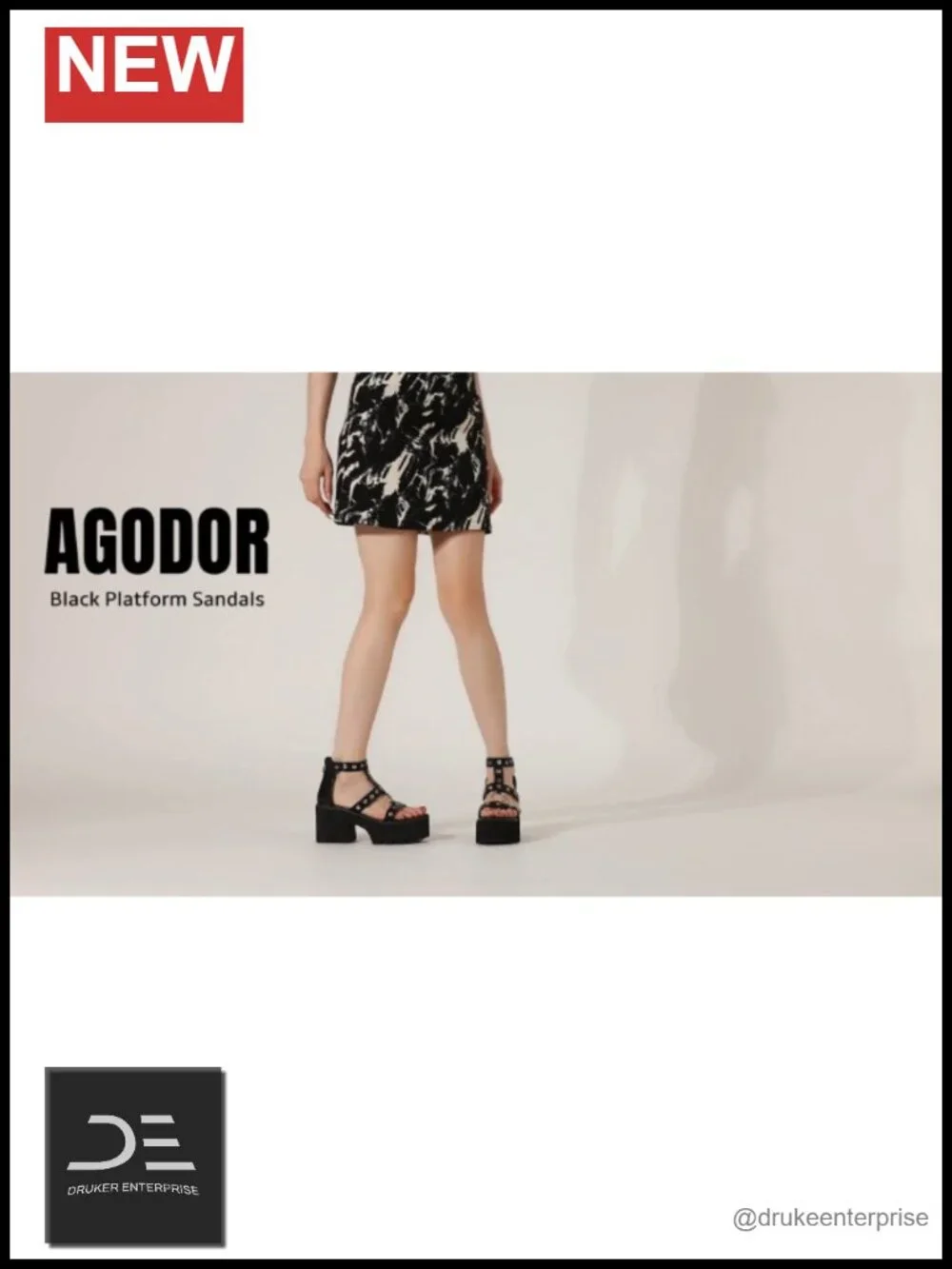 Gothic Platform Sandals Ankle Strap Chunky High Heels Open Toe Slingback